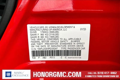 2023 Honda Civic Hatchback Sport