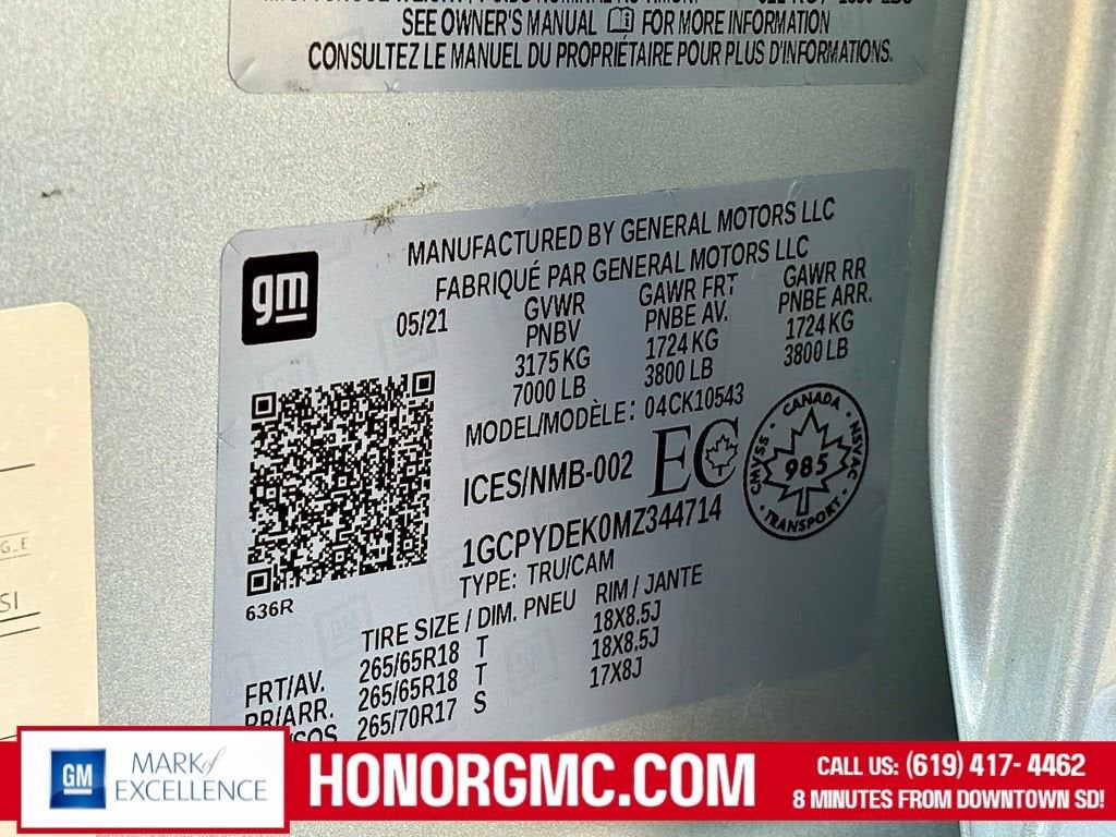 2021 Chevrolet Silverado 1500 LT