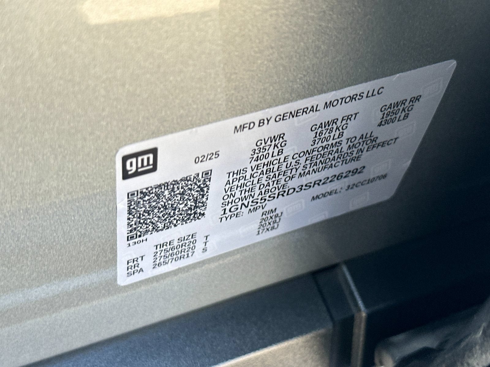 2025 Chevrolet Tahoe Premier