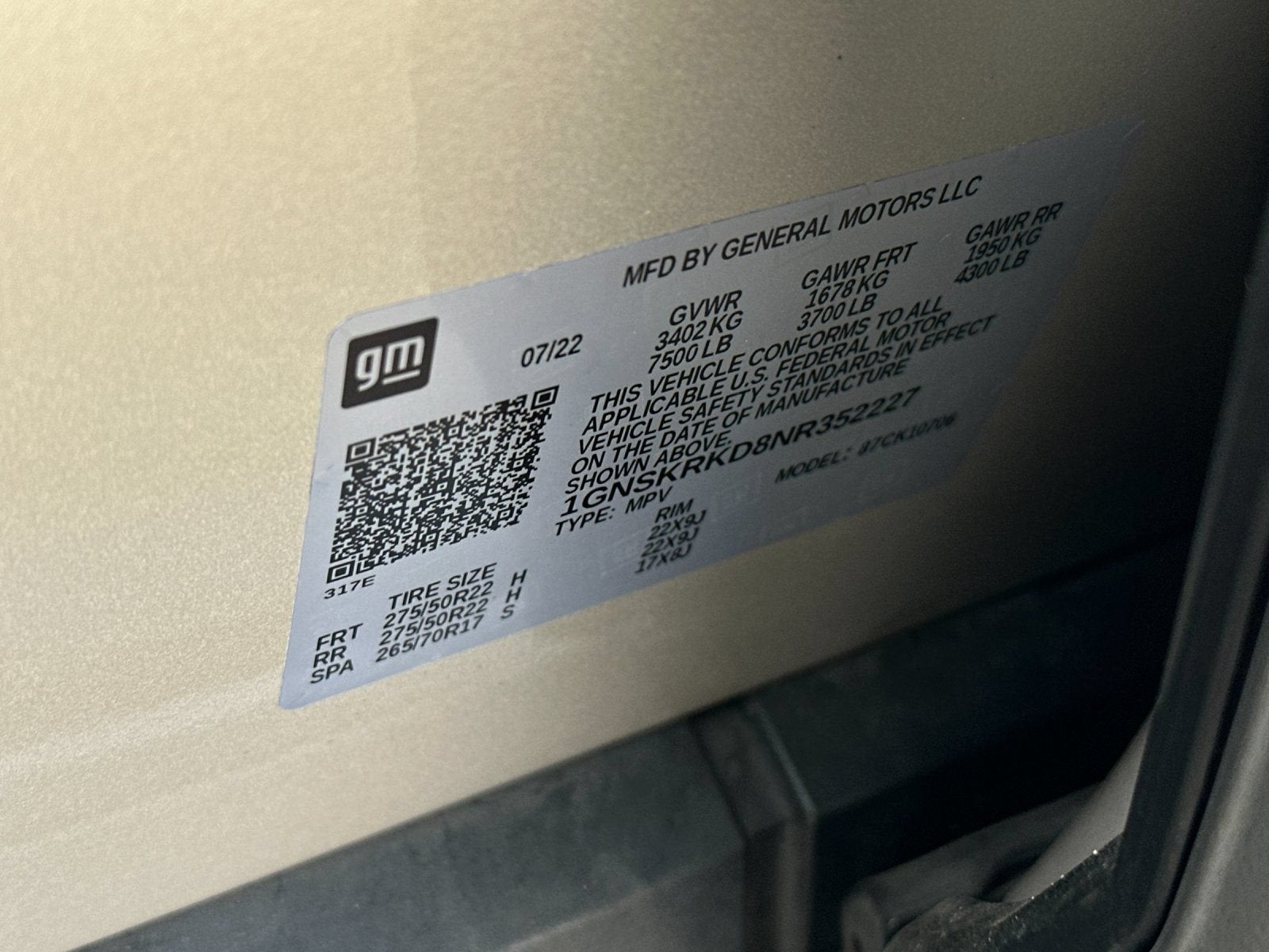 2022 Chevrolet Tahoe RST