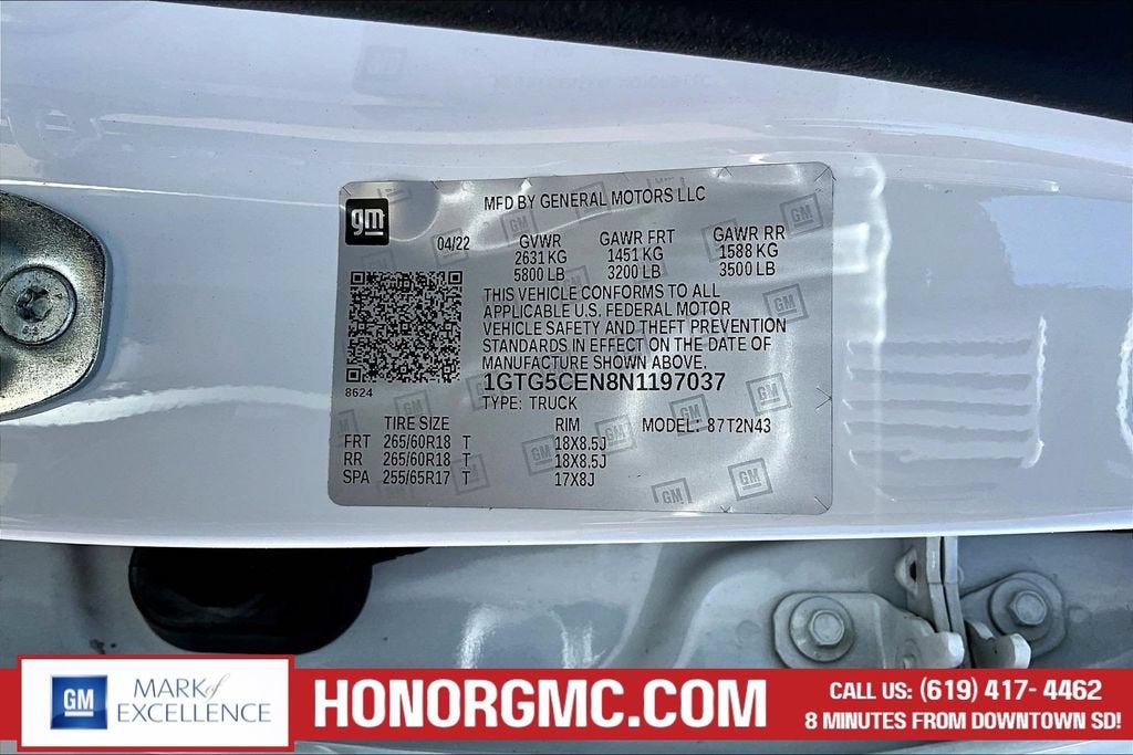 2022 GMC Canyon Elevation