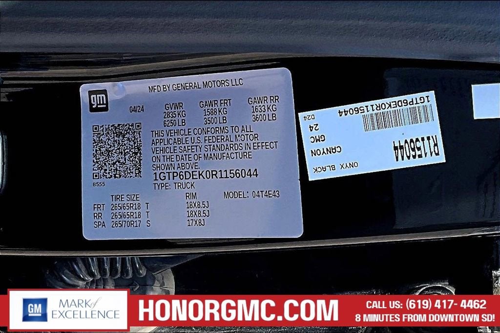2024 GMC Canyon AT4