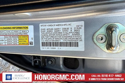 2019 Honda Accord Sedan Sport 1.5T