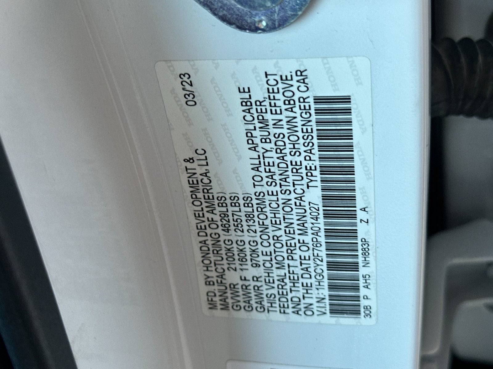 2023 Honda Accord Hybrid Sport-L
