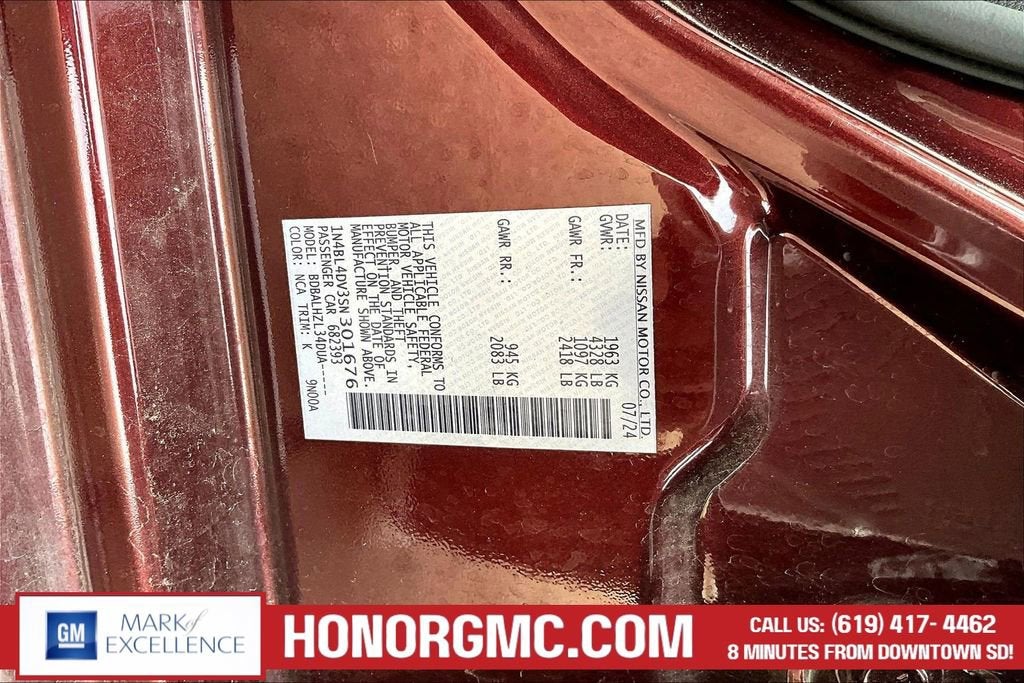 2025 Nissan Altima SV