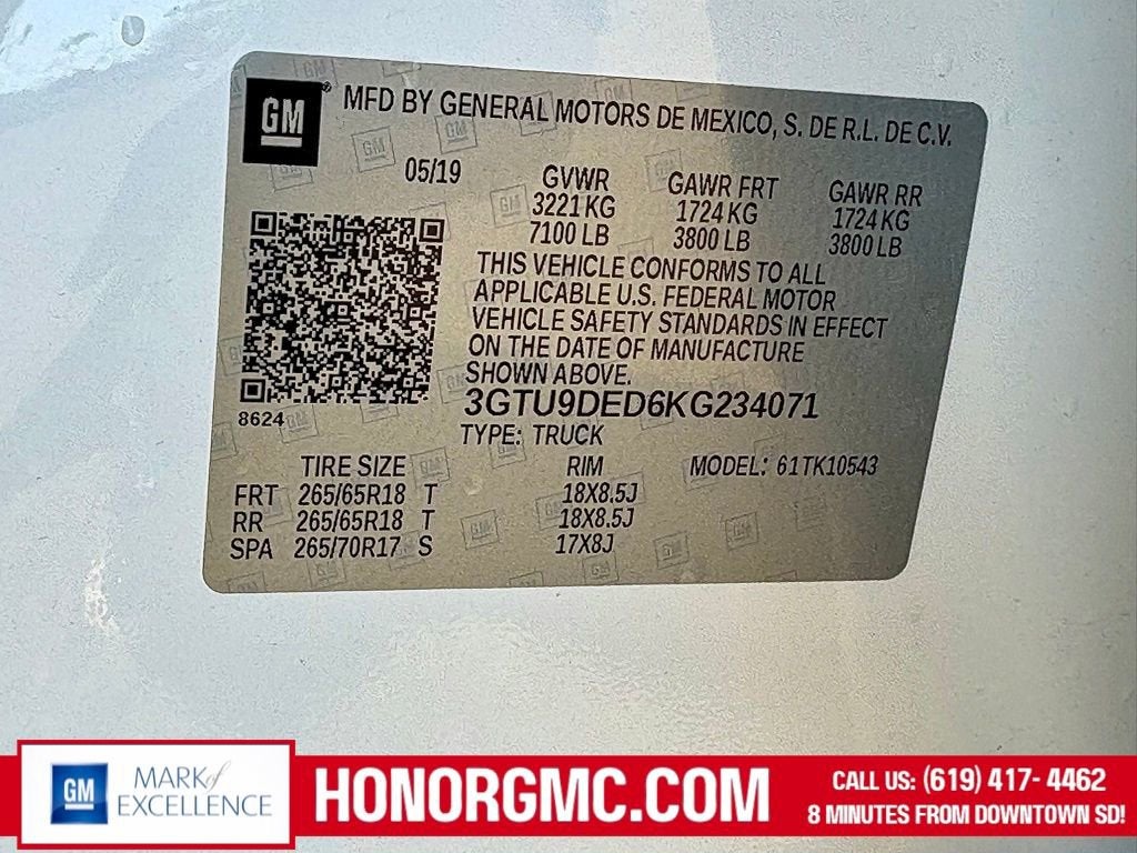 2019 GMC Sierra 1500 SLT