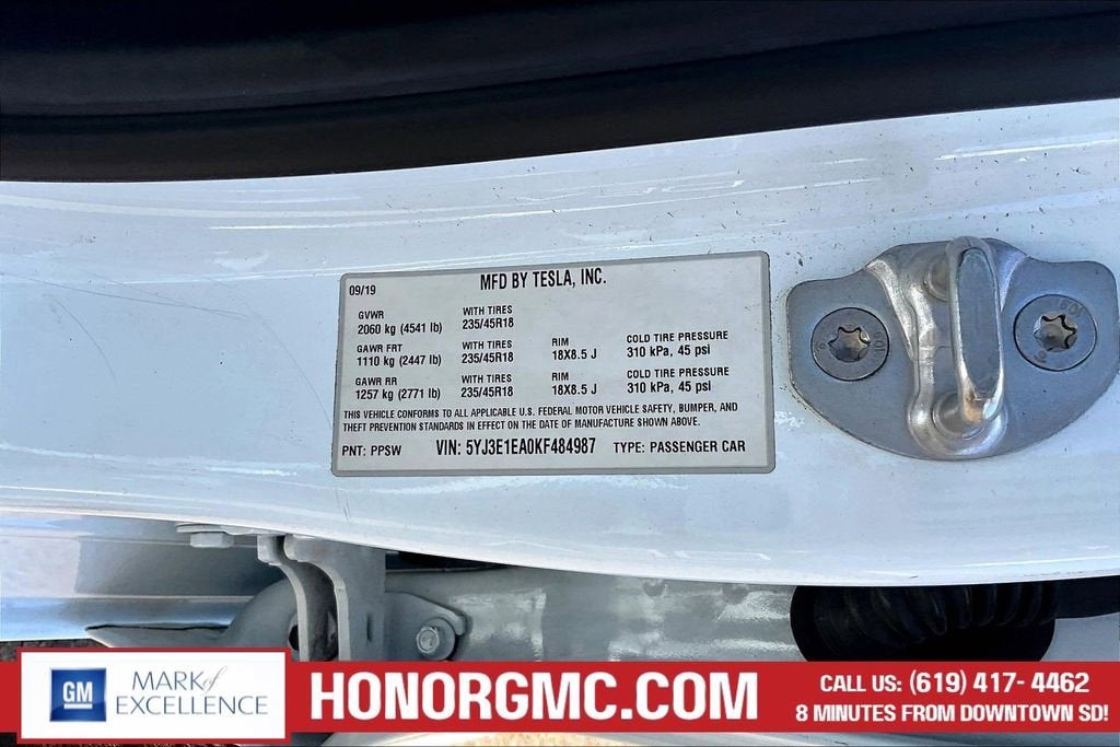 2019 Tesla Model 3 Mid Range