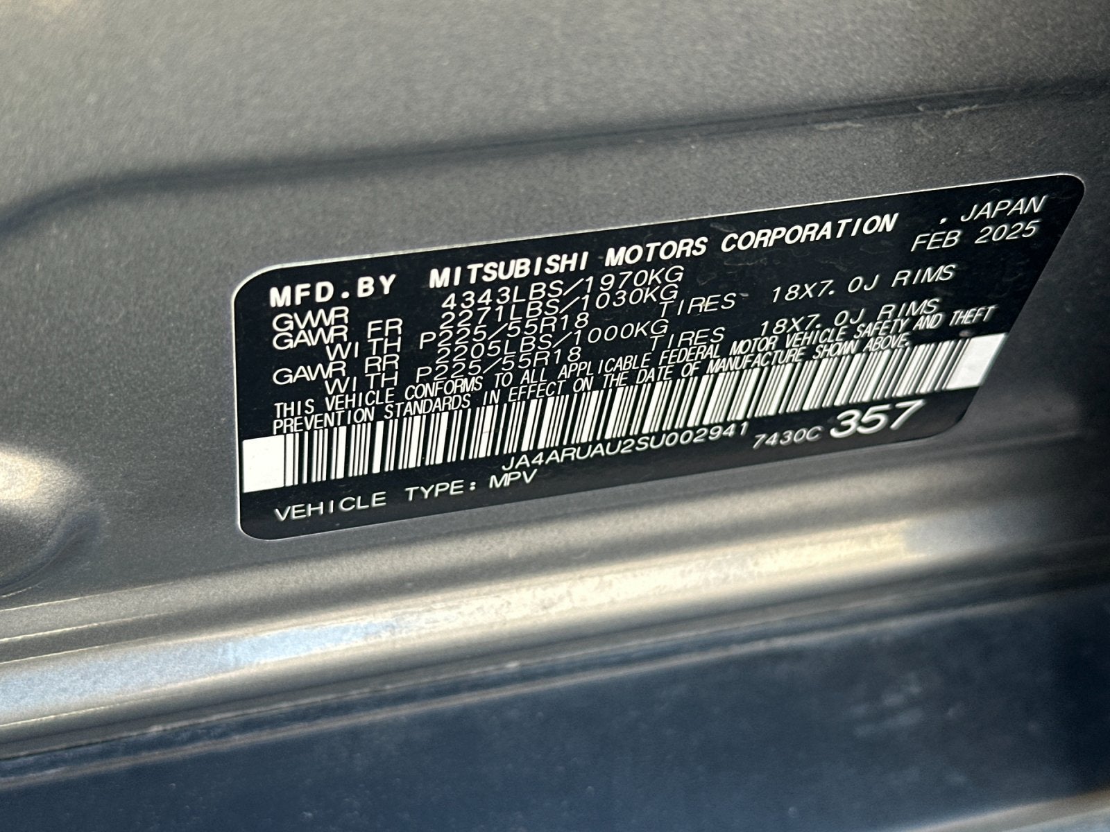2025 Mitsubishi Outlander Sport S