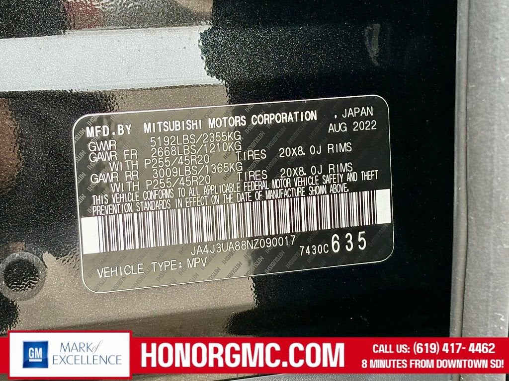 2022 Mitsubishi Outlander SE