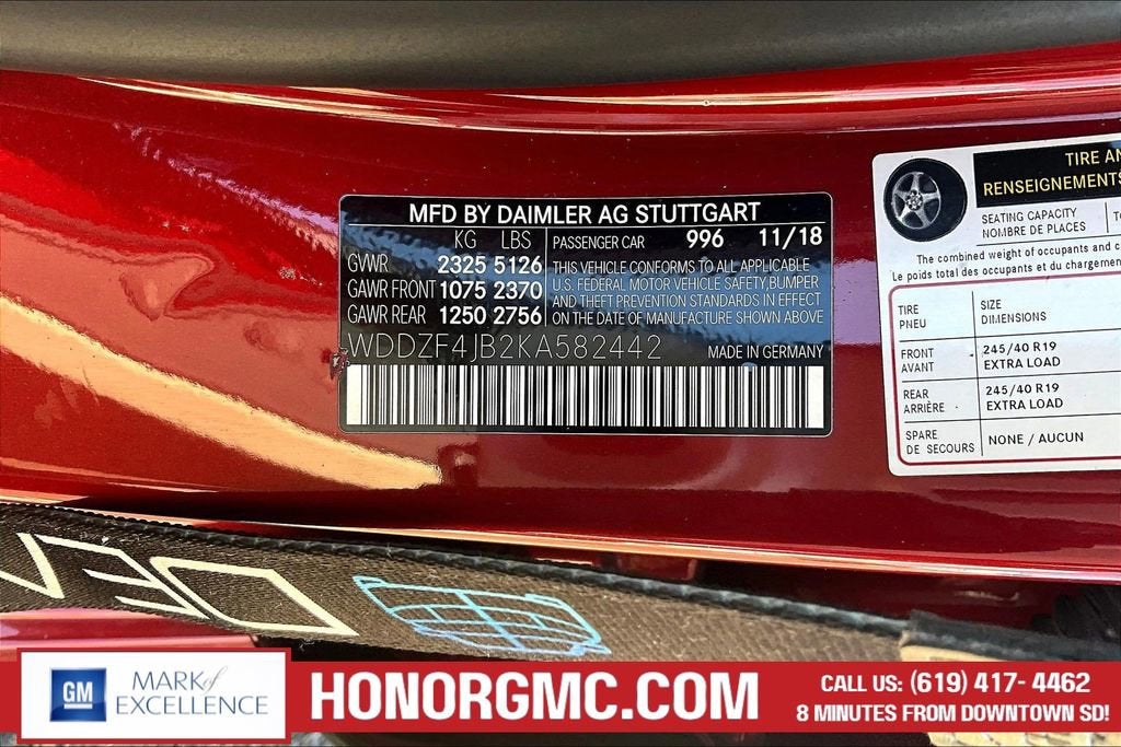 2019 Mercedes-Benz E-Class E 300