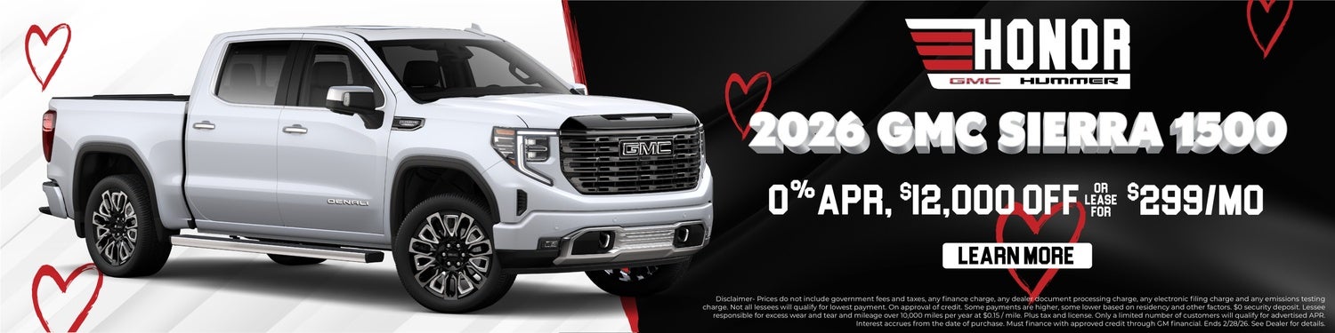 0% APR On 2026 Gmc Sierra 1500