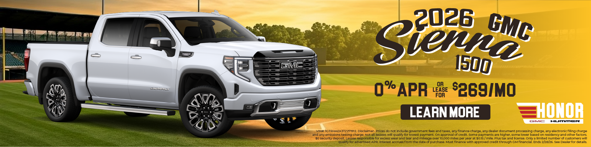 0% APR on 2026 GMC Sierra 1500