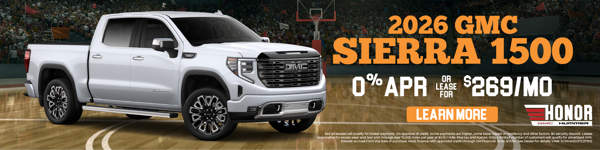 0% APR on 2026 GMC Sierra 1500